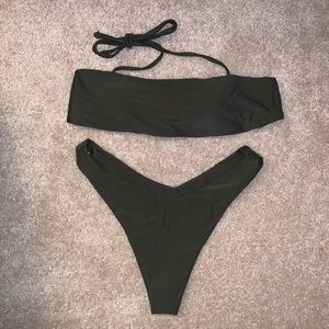 Olive green bikini